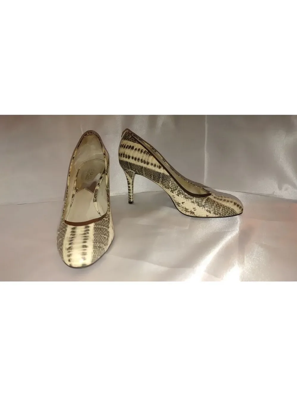Michael Kors Cairo Snakeskin Heels Size 10M